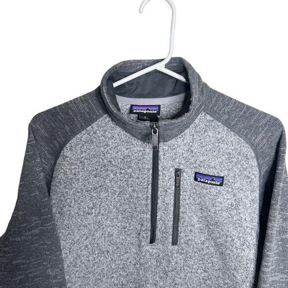 Patagonia Gray Men’s Better Sweater 1/4 Zip Medium - Picture 3 of 6